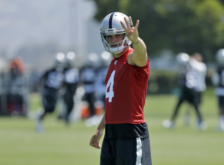 Derek Carr has thrown 81 touchdowns vs. 31 interceptions in his three seasons. (AP)