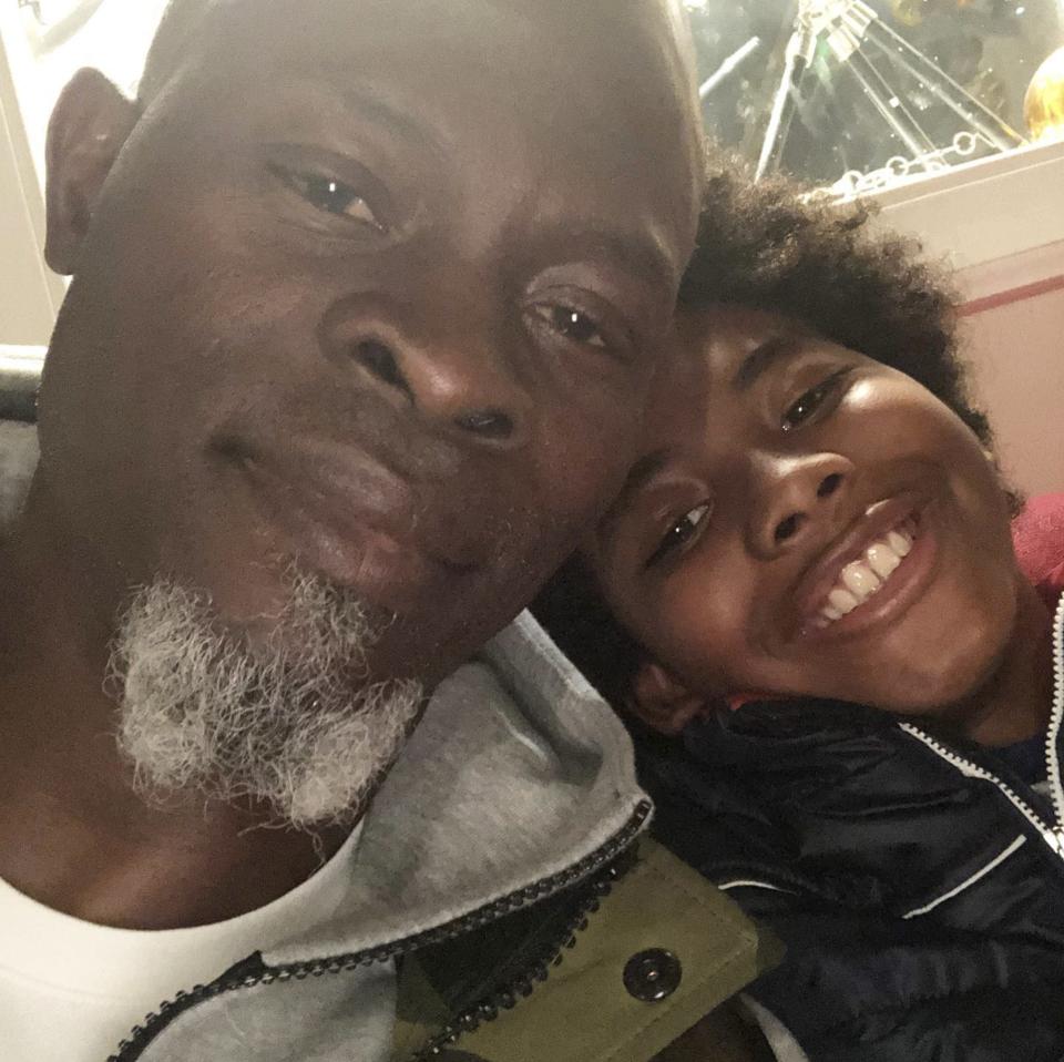 Djimon Hounsou and his son, Kenzo.