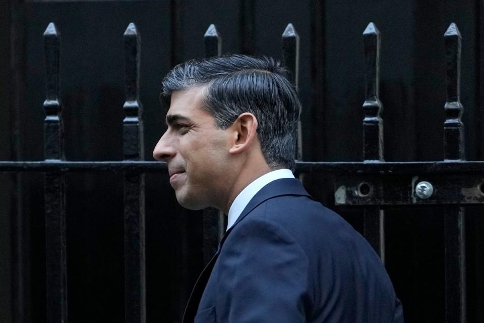 Rishi Sunak’s government has refused requests to start parliamentary business an hour later (AP)