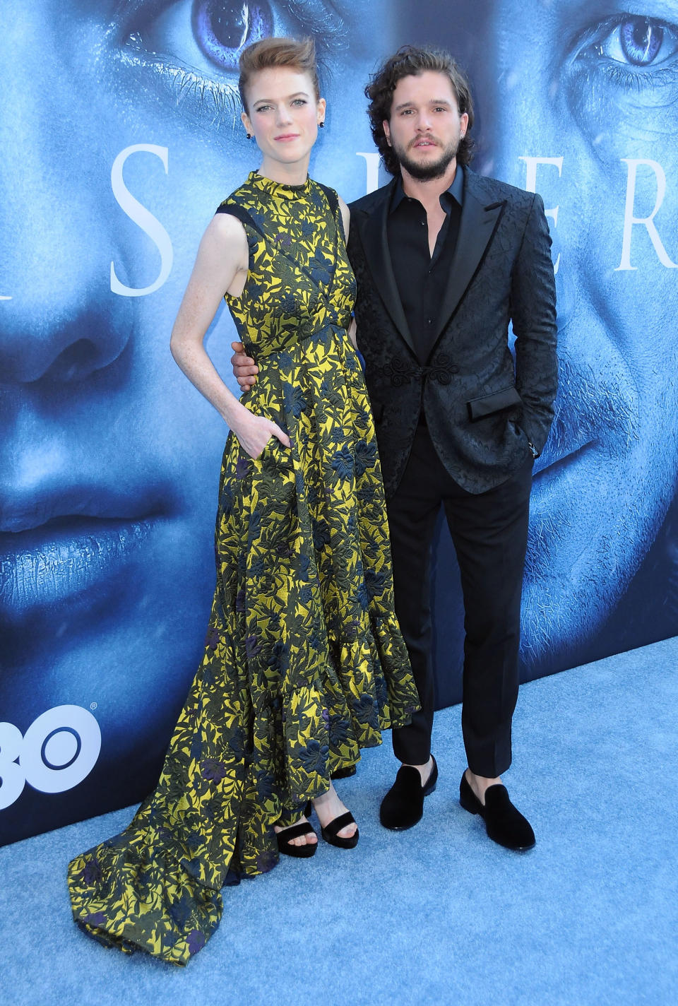 Kit Harington and Rose Leslie at Walt Disney Concert Hall in L.A.on July 12. (Photo: Getty Images)