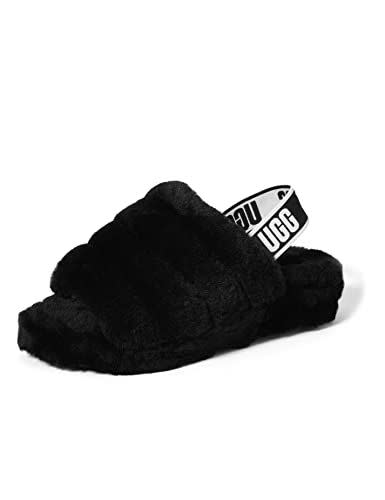 27) UGG Women's Oh Yeah Slipper, Black, 6