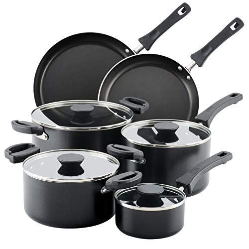 6) Farberware Neat Nest Space Saving Nonstick Cookware