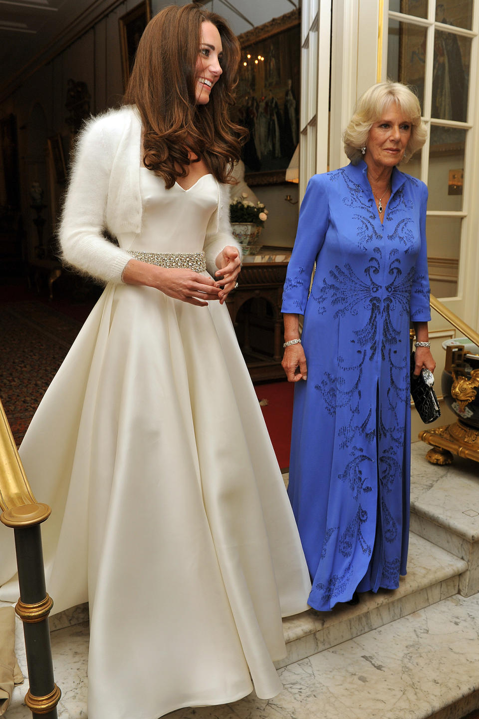 KATE MIDDLETON, PRINCESS OF WALES, EVENING WEDDING RECEPTION