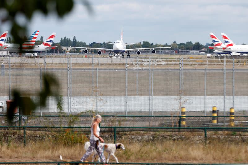 FILE PHOTO: British Airways Boeing 747 G-CIVD leaves London Heathrow airport on it's final flight in London