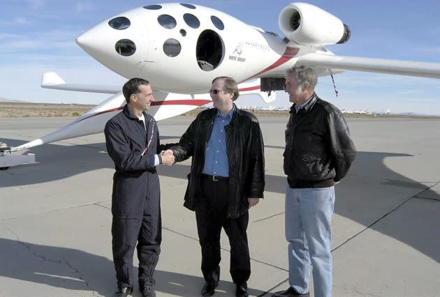 Binnie, Allen and Rutan in 2004