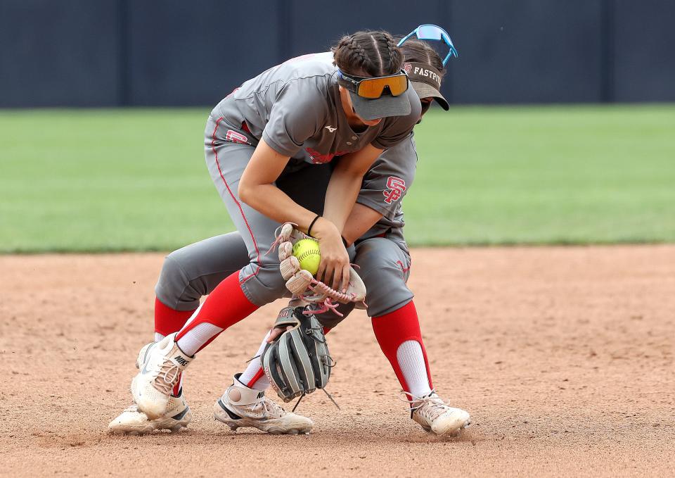 Spanish Fork plays Bountiful in the 5A softball championship game at the Miller Park Complex in Provo on Friday, May 26, 2023. Spanish Fork won 8-4. | Kristin Murphy, Deseret News