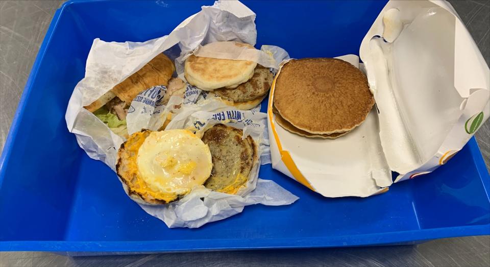 A passenger traveling from Bali, Indonesia to Australia was fined $1,874 after two undeclared egg and beef sausage McMuffins and a ham croissant were found in their luggage on arriving at Darwin Airport.