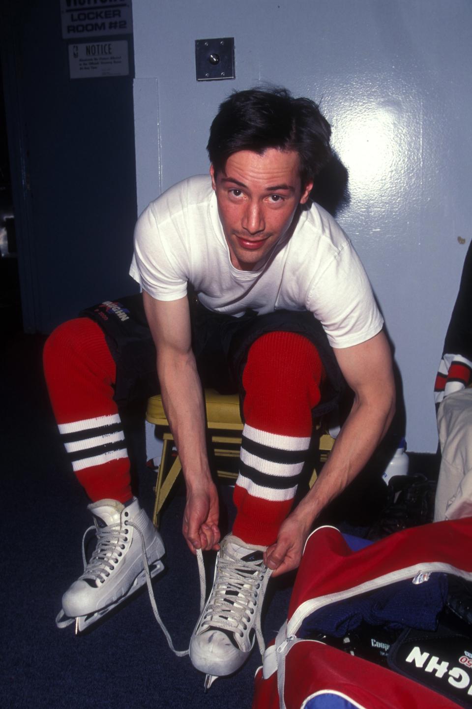 KEANU REEVES
Simi Valley, CA, 1997
Fun fact: Neo played goalie for his Canadian high school's hockey team.