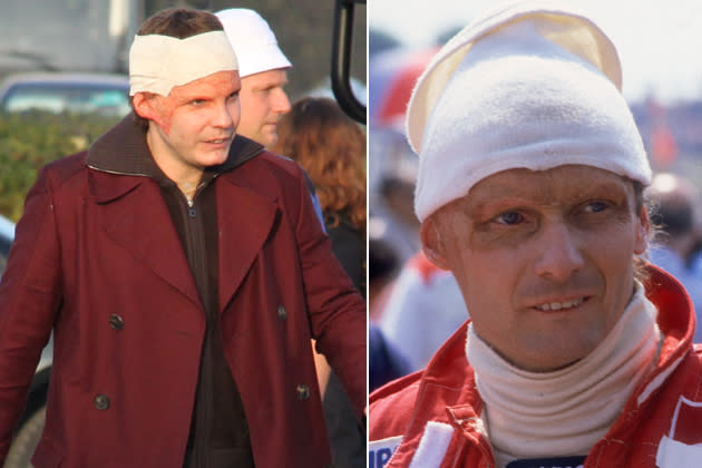 Doppelter Lauda: Daniel Brühl sieht aus wie das Original (Bilder: ddp images)