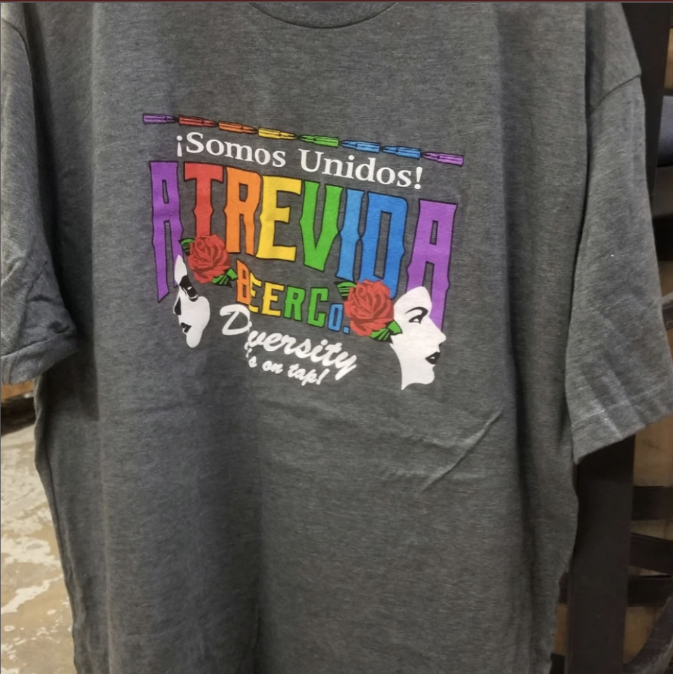 One of the shirt's sold by Atrevida Beer Co. on their website. / Credit: Atrevida Beer Co.