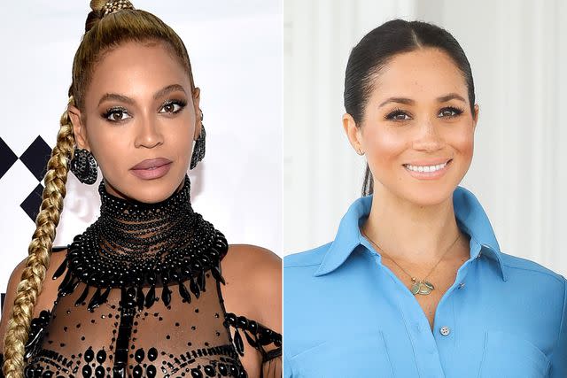 Invision/AP/REX/Shutterstock; Chris Jackson/Getty Beyonce and Meghan Markle.