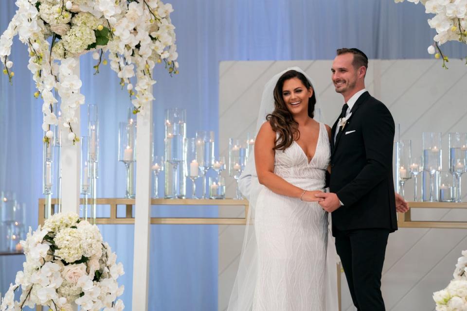 Alexa and Brennon Lemieux were married on ‘Love Is Blind’ season three (MITCHELL HAASETH/NETFLIX)