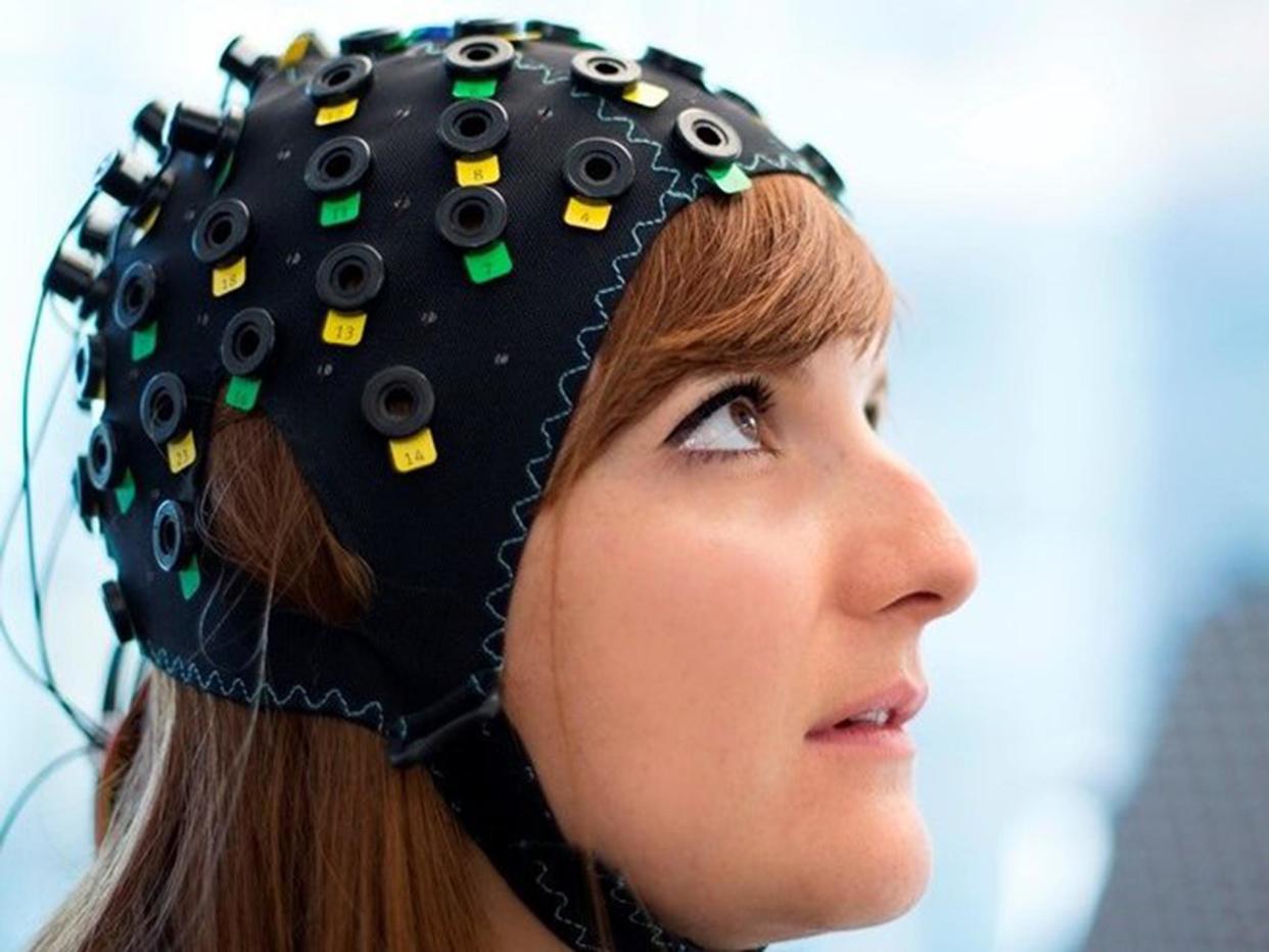 The cap uses infrared light to spot variations in blood flow in different regions of the brain: Wyss Centre