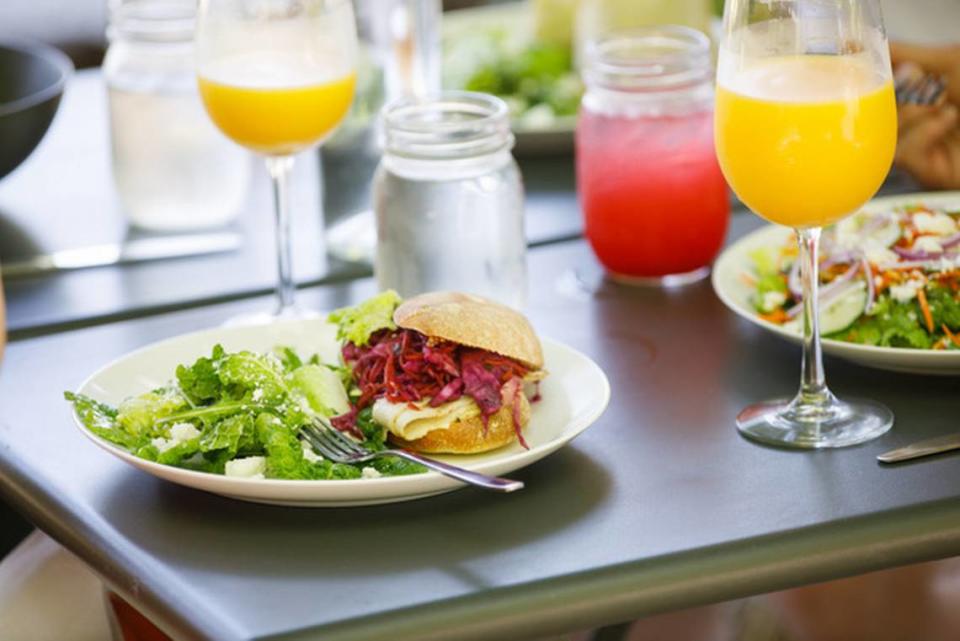 Bramble Cafe’s menu includes breakfast and lunch items plus mimosa and sangria. Courtesy/Elderslie Farm