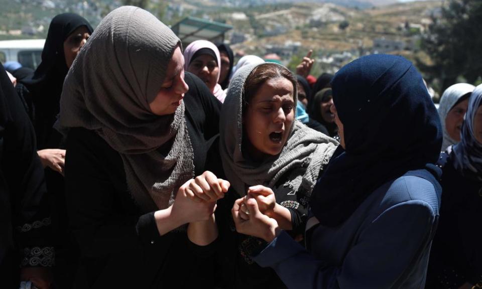 Funeral of Palestinian in Nablus