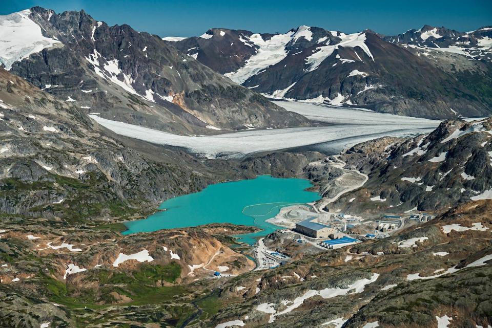 British Columbia’s Brucejack gold mine in the headwaters of the transboundary Unuk River. Mining stakes cover nearly 90 per cent of the B.C. side of the Unuk River. 