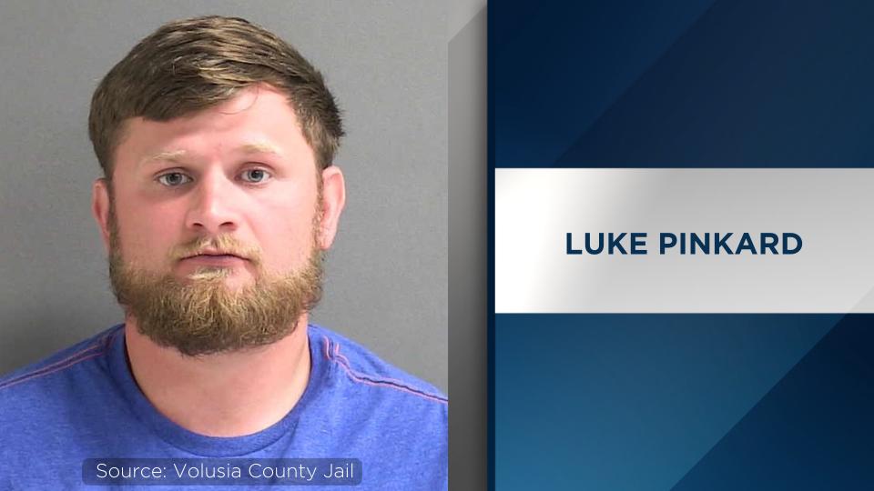 Luke Pinkard, 26, charged with video voyeurism.