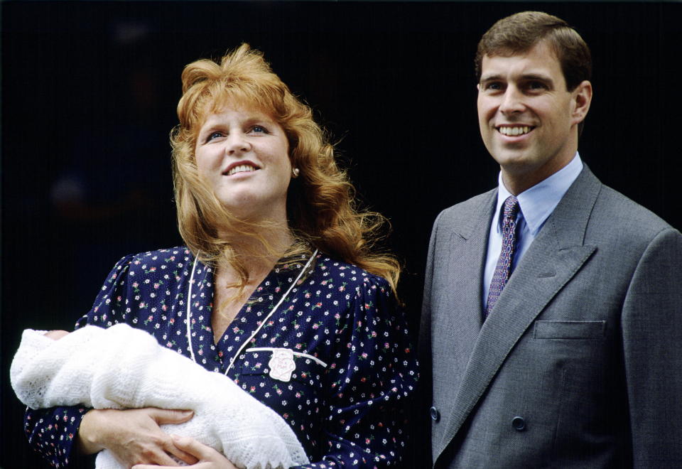 Prince Andrew and Sarah, the Duchess of York, welcomed their first daughter, Princess Beatrice, on Aug. 8, 1988.