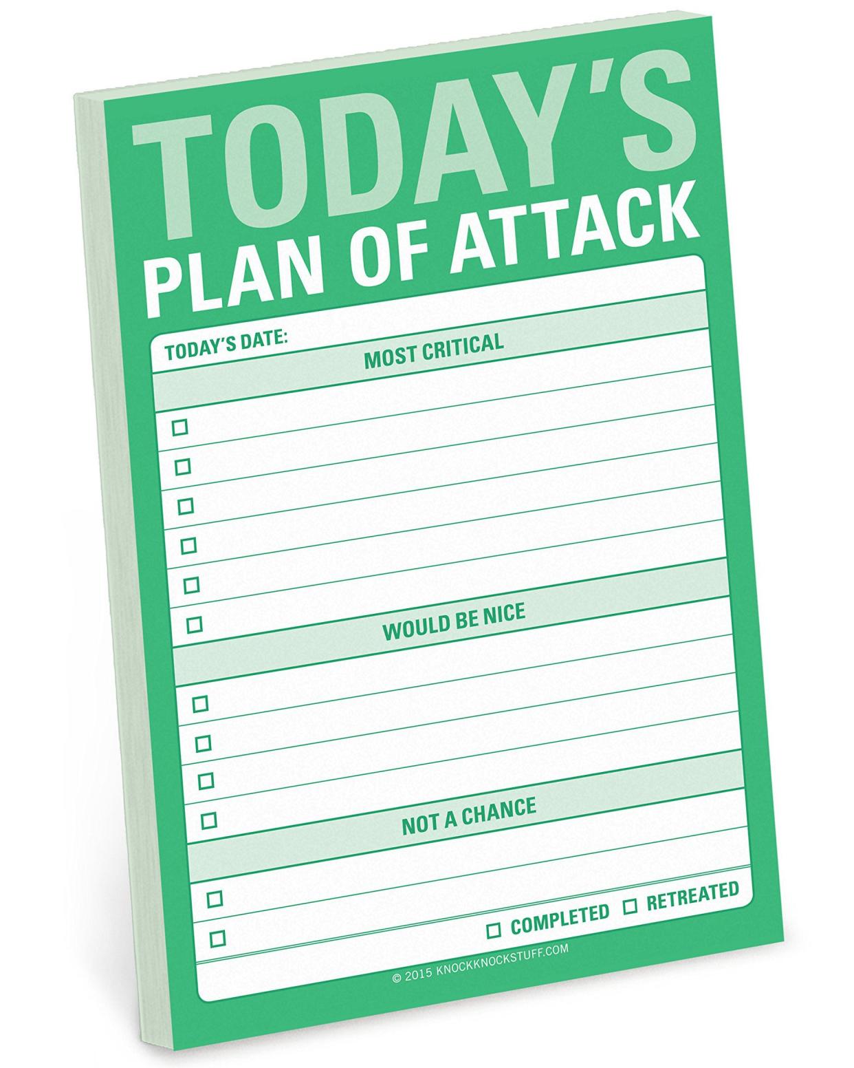 plan of attack sticky notes