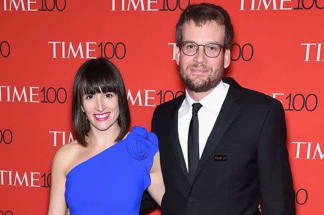 <p>Gary Gershoff/WireImage</p> Sarah Urist Green and John Green