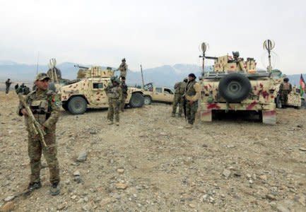 Afghan National Army (ANA) prepare for an operation against insurgents in Khogyani district of Nangarhar province, Afghanistan November 28, 2017. REUTERS/Parwiz