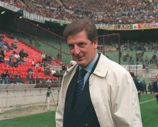 Hodgson at the San Siro, wishing he was watching Don Giovanni instead (Getty)