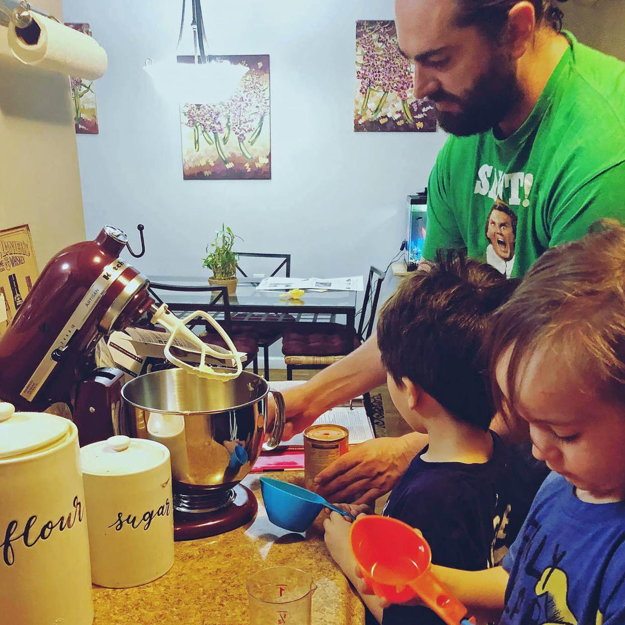 Another baking session with Dad.  (Courtesy Danielle Campoamor)