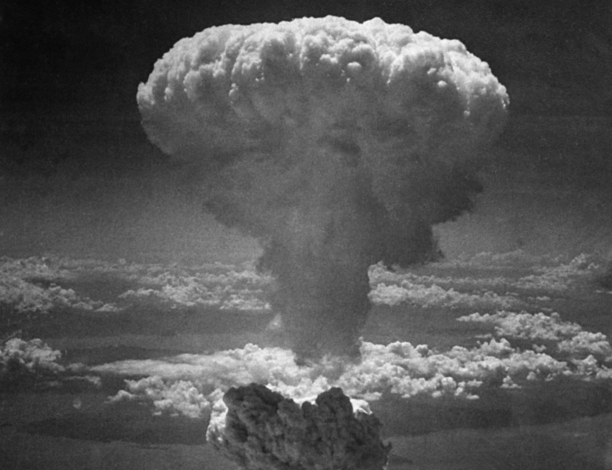 <span class="caption">Americans heard about atomic bombs long before one was actually built.</span> <span class="attribution"><a class="link " href="https://en.wikipedia.org/wiki/Atomic_bombings_of_Hiroshima_and_Nagasaki#/media/File:Atomic_bombing_of_Japan.jpg" rel="nofollow noopener" target="_blank" data-ylk="slk:US Department of Defense;elm:context_link;itc:0;sec:content-canvas">US Department of Defense</a></span>