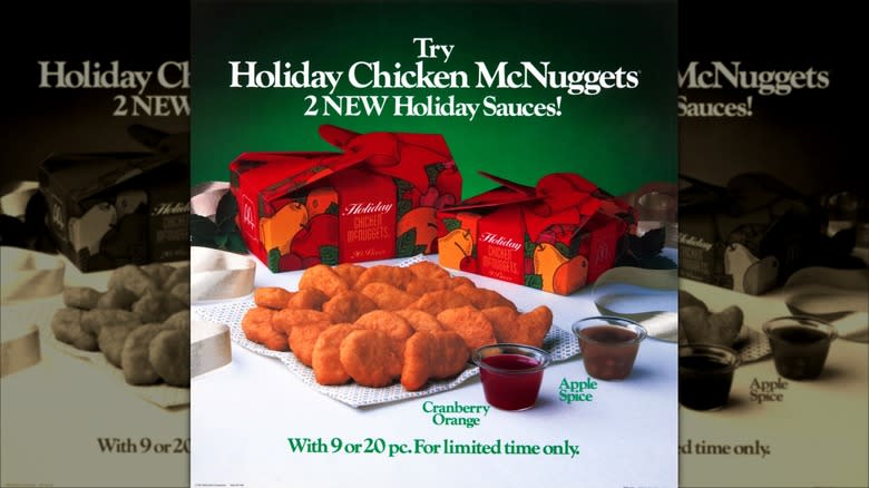 vintage McDonald's Holiday Treats advertisement