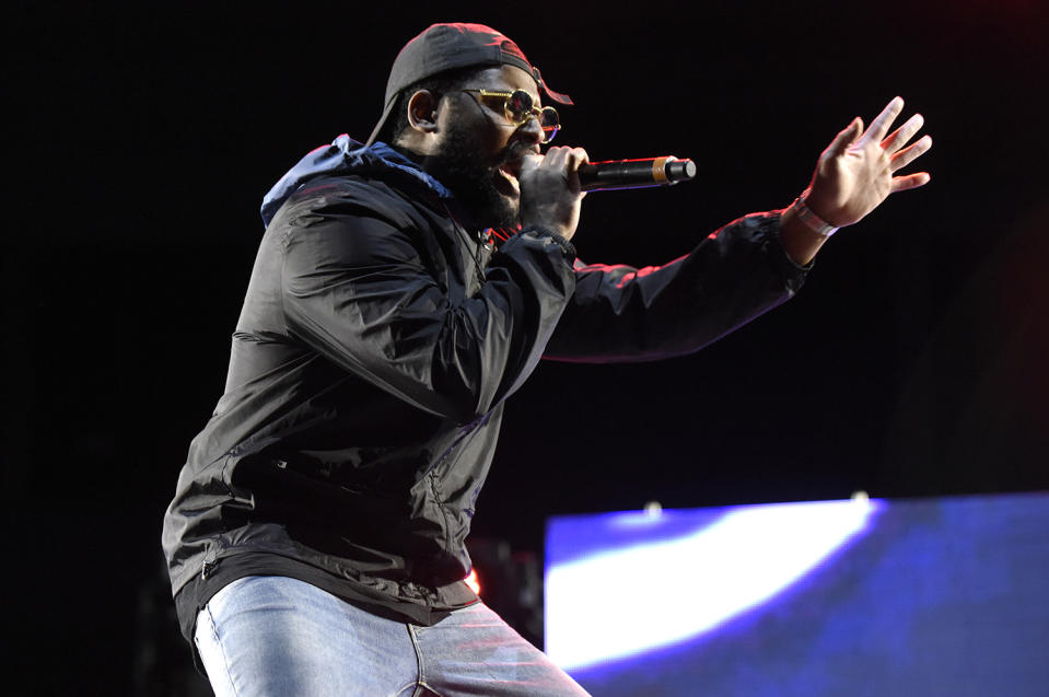 <p>Schoolboy Q performs during the 2017 Life is Beautiful Festival on September 23, 2017 in Las Vegas, Nevada.<br>(Photo by Tim Mosenfelder/Getty Images) </p>