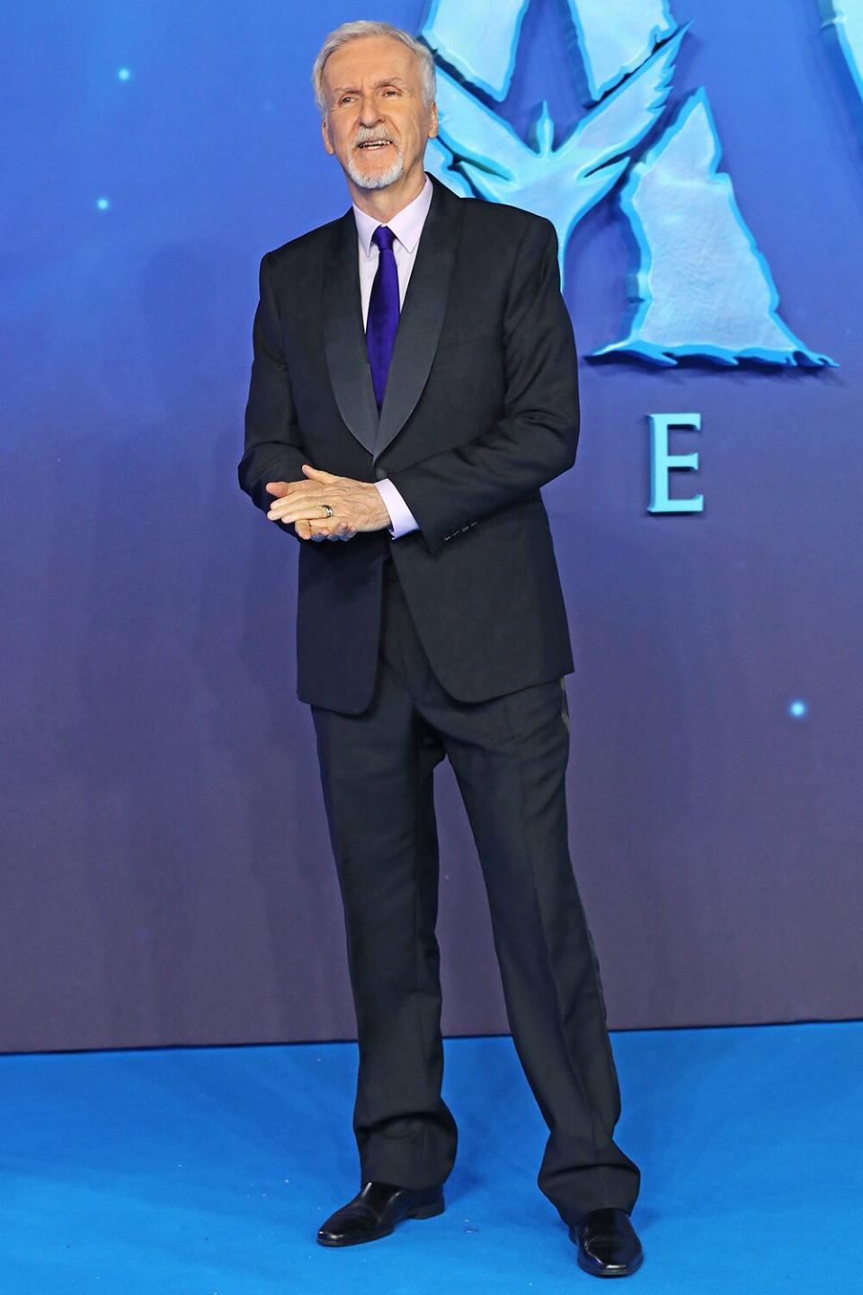 LONDON, ENGLAND - DECEMBER 06: James Cameron attends the "Avatar: The Way Of Water" world premiere at Odeon Luxe Leicester Square on December 06, 2022 in London, England. (Photo by Lia Toby/Getty Images)