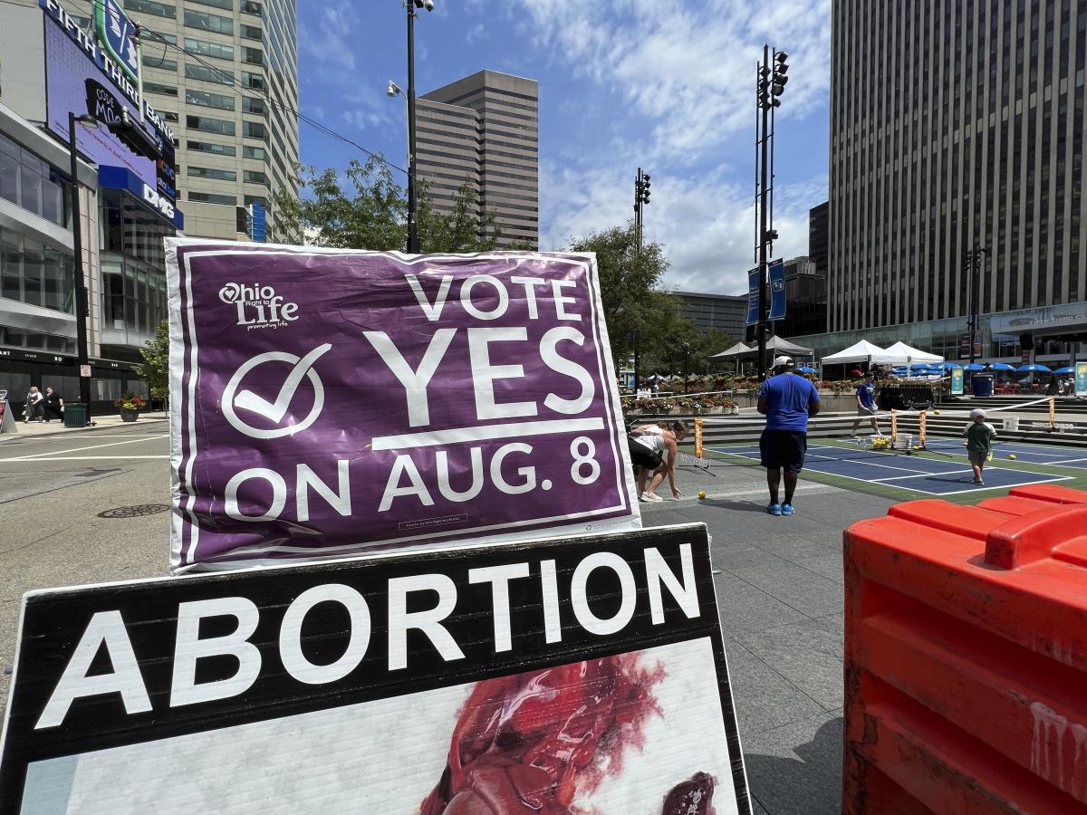 オハイオ州の11月の投票で中絶の権利修正案が可決され、今秋の激しい戦いが予想される