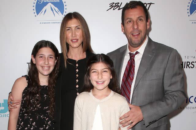 <p>MediaPunch/Shutterstock </p> The Sandler family in 2019