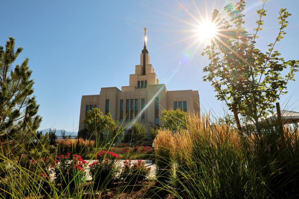 The Saratoga Springs Utah Temple on the day of its dedication in Saratoga Springs, Utah, on Sunday, Aug. 13, 2023. | Scott G Winterton, Deseret News