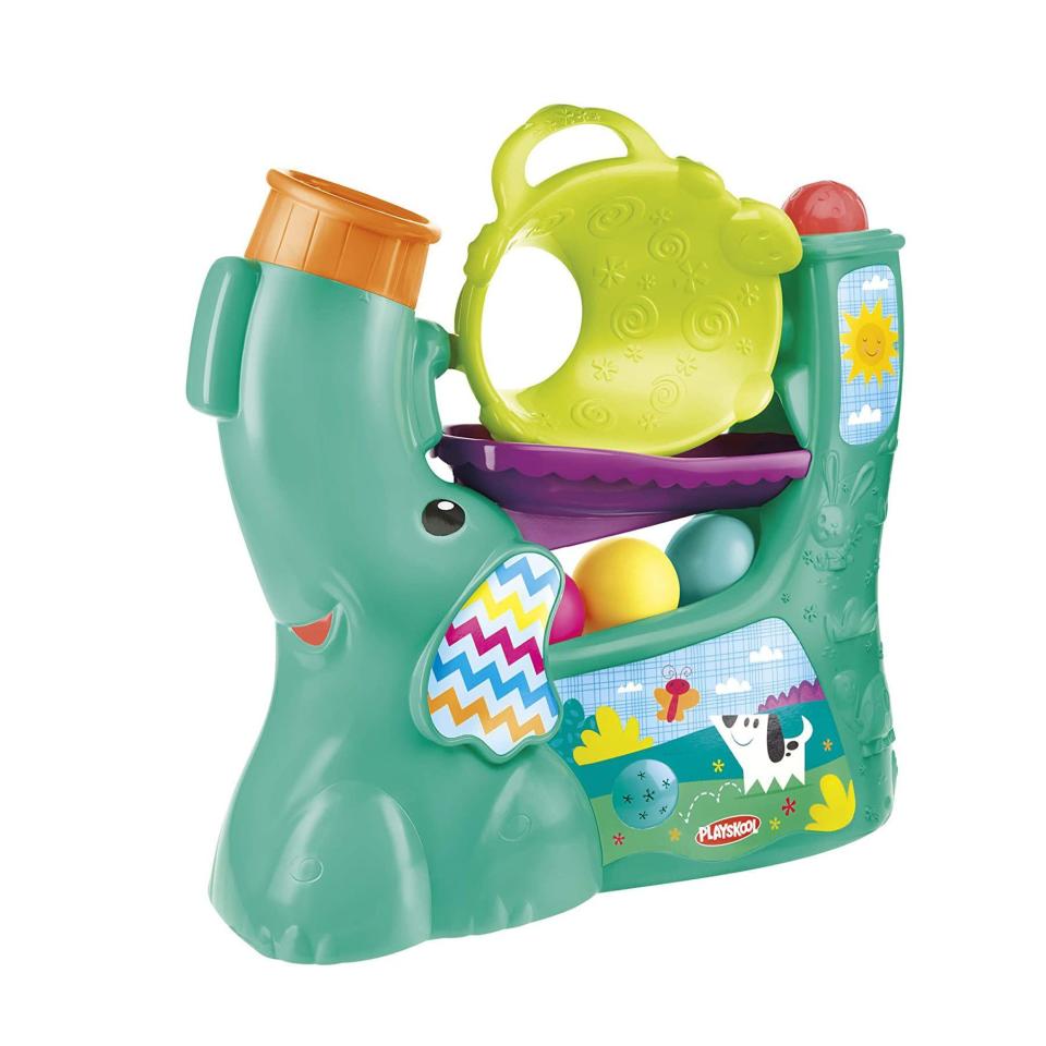 <p><strong>Playskool</strong></p><p>amazon.com</p><p><strong>$31.97</strong></p><p><a href="https://www.amazon.com/dp/B01CKHZL4A?tag=syn-yahoo-20&ascsubtag=%5Bartid%7C10055.g.1900%5Bsrc%7Cyahoo-us" rel="nofollow noopener" target="_blank" data-ylk="slk:Shop Now" class="link ">Shop Now</a></p><p>Kids will love popping the balls in and out the various tubes while songs play, getting them to <strong>work out their wiggles while honing that motor coordination</strong>; parents will love that it's easy to store. <em>Ages 9 months+</em></p>