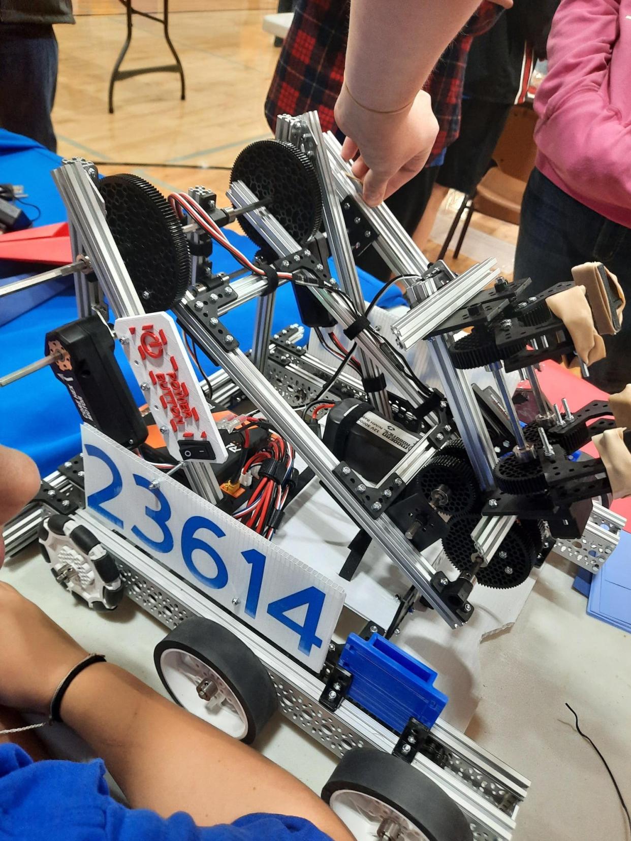 The White Deer ISD robotics team enters their first-ever robotics competition after the team was established earlier this year.