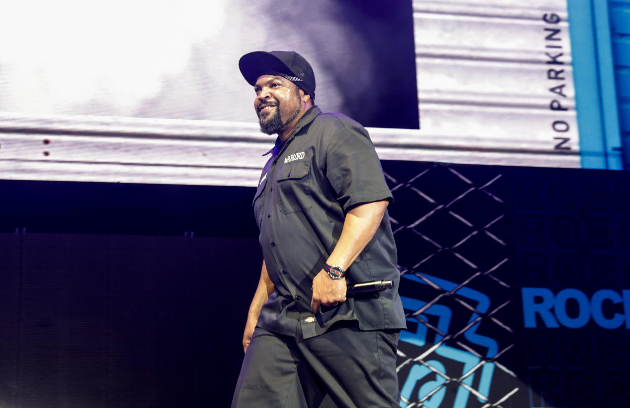 Ice Cube performs during Rock The Bells at Forest Hills Stadium on Aug. 6, 2022, in New York. (Johnny Nunez / WireImage)