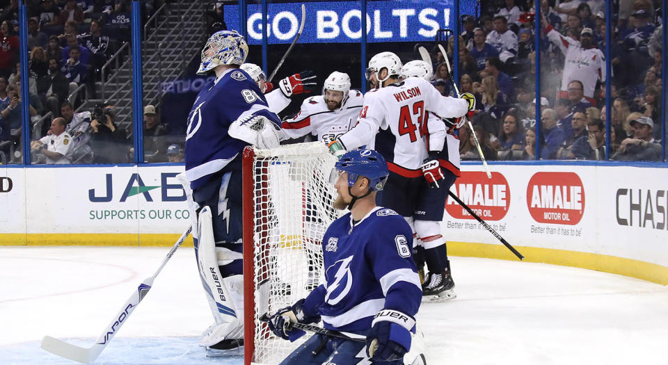 The Washington Capitals are taking it to Tampa Bay in a way many thought impossible. (Photo by Bruce Bennett/Getty Images)