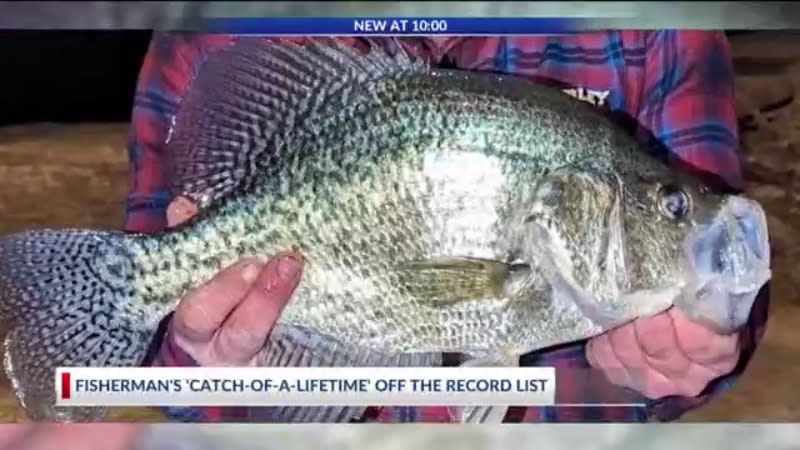 Bobby Parkhurst is at the center of a state fishing record controversy after his trophy catch was removed from the state record list by Kansas wildlife officials.