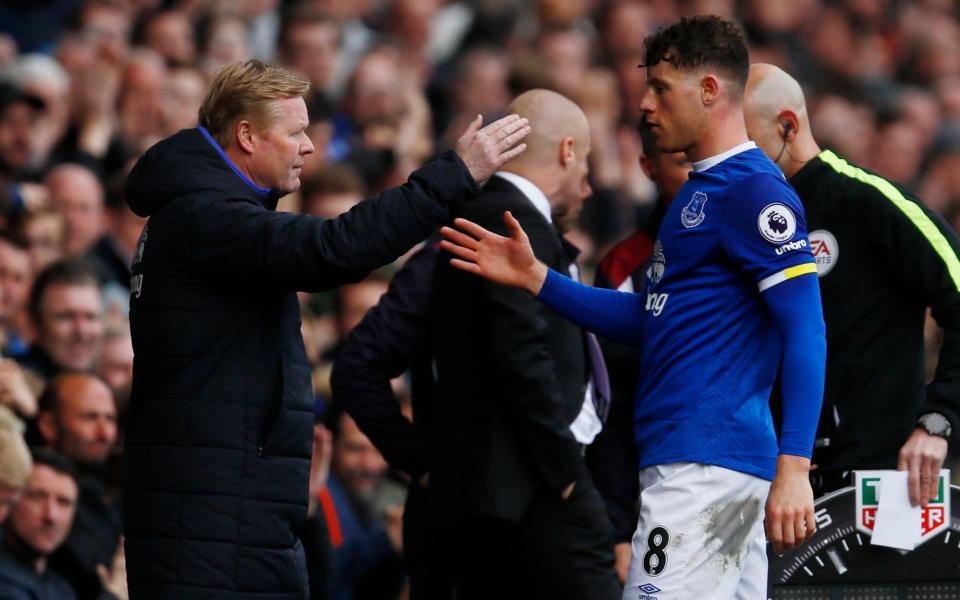 Ross Barkley (R) apperas to be on his way out of Goodison Park - REUTERS