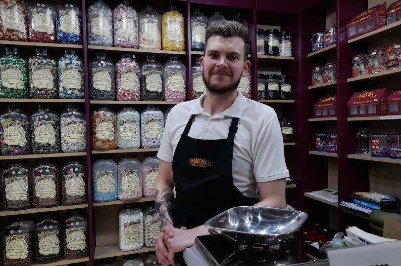 Ryan Lucas is the manager of Hardys Original Sweets and feels the city centre needs more variety in its shops and businesses