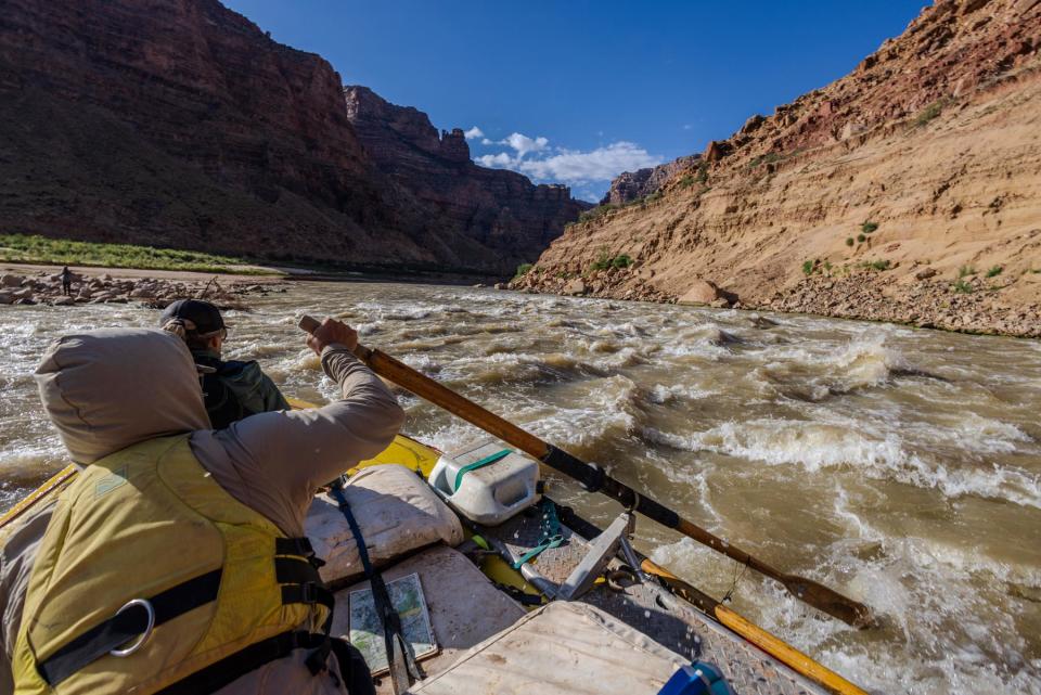 A guide takes on the rapids which have been buried under sediment for decades.