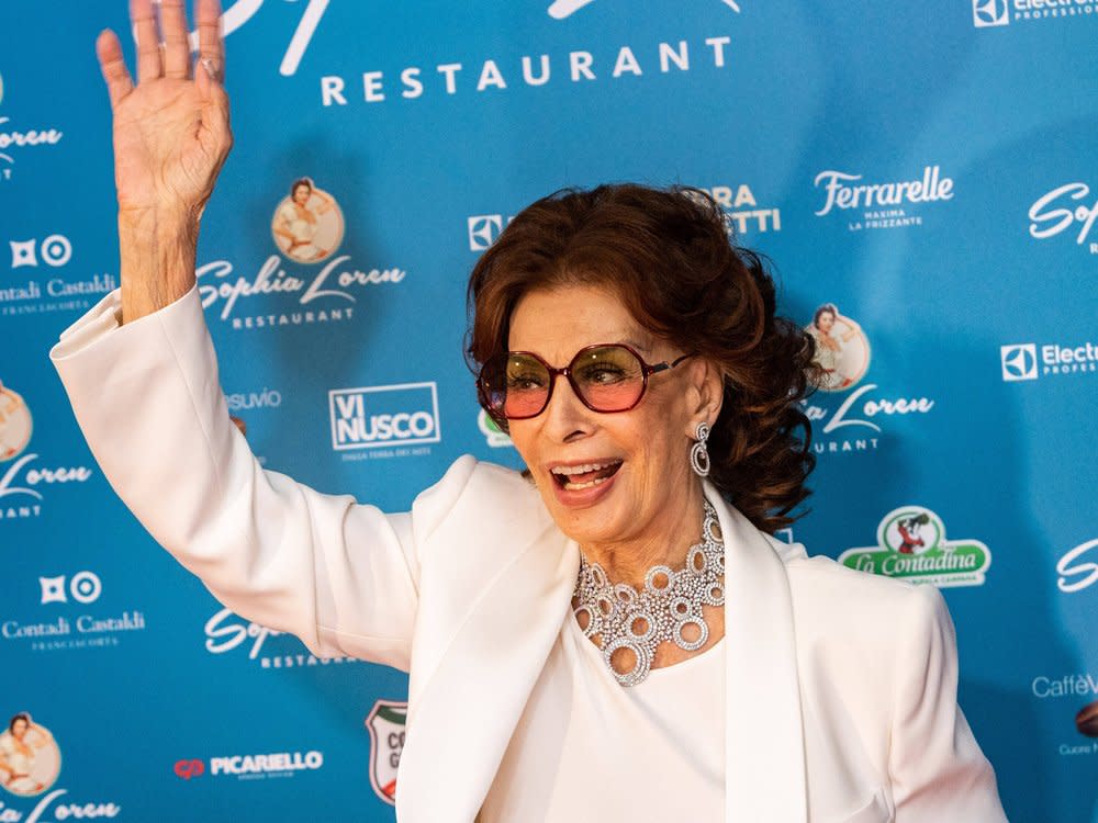 Sophia Loren bei ihrem Auftritt in Mailand. (Bild: imago/ZUMA Wire)