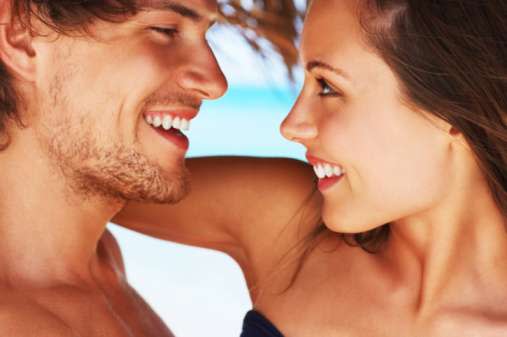 couple on beach