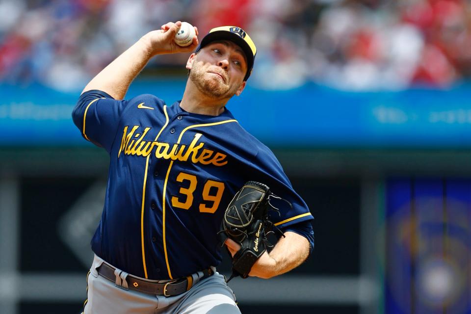 Brewers starting pitcher Corbin Burnes knew he had to change things up when he noticed that right-handed hitters were sitting on his cutter early in the season.