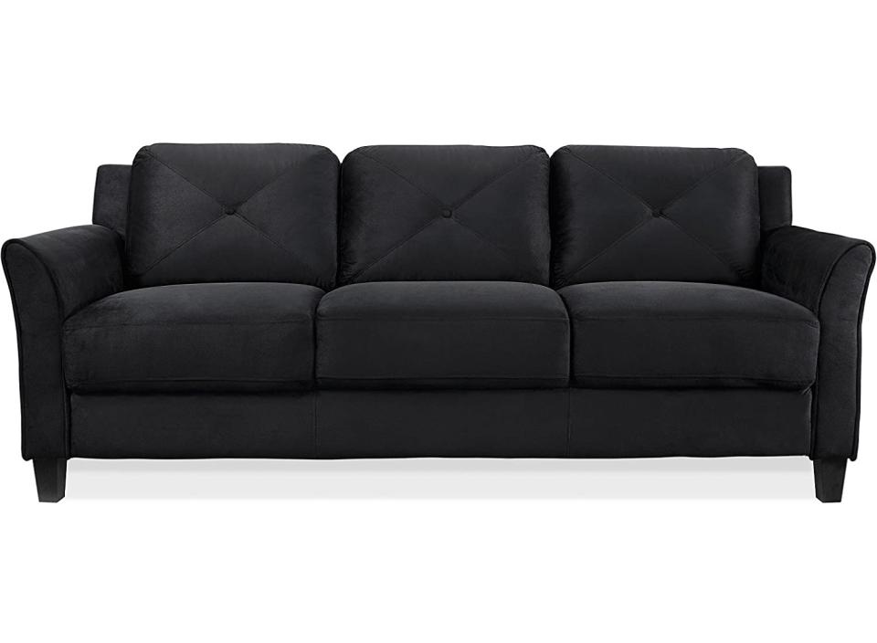 This handmade sofa can make sitting in your living room even more relaxing.  (Source: Amazon)