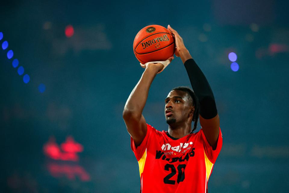 French basketball player Alex Sarr played with the Perth Wildcats last season.