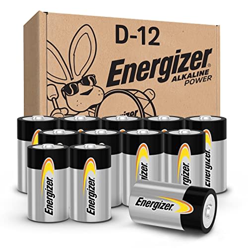 Energizer Alkaline Power D Batteries (12 Pack), Long-Lasting Alkaline Size D Batteries - Packag…