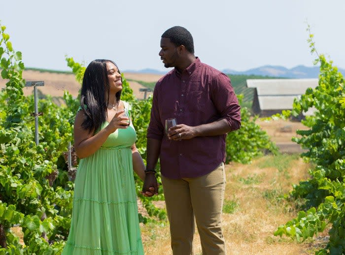 Wine tasting in a vineyard near Pismo Beach