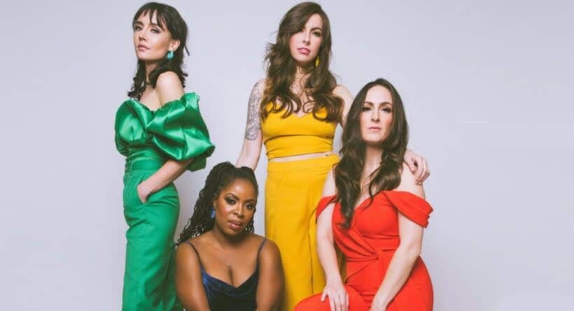 The group säje will perform at Jimmy’s Jazz & Blues Club on Friday, March 29, 2024. They are Sara Gazarek, Amanda Taylor, Johnaye Kendrick and Erin Bentlage.